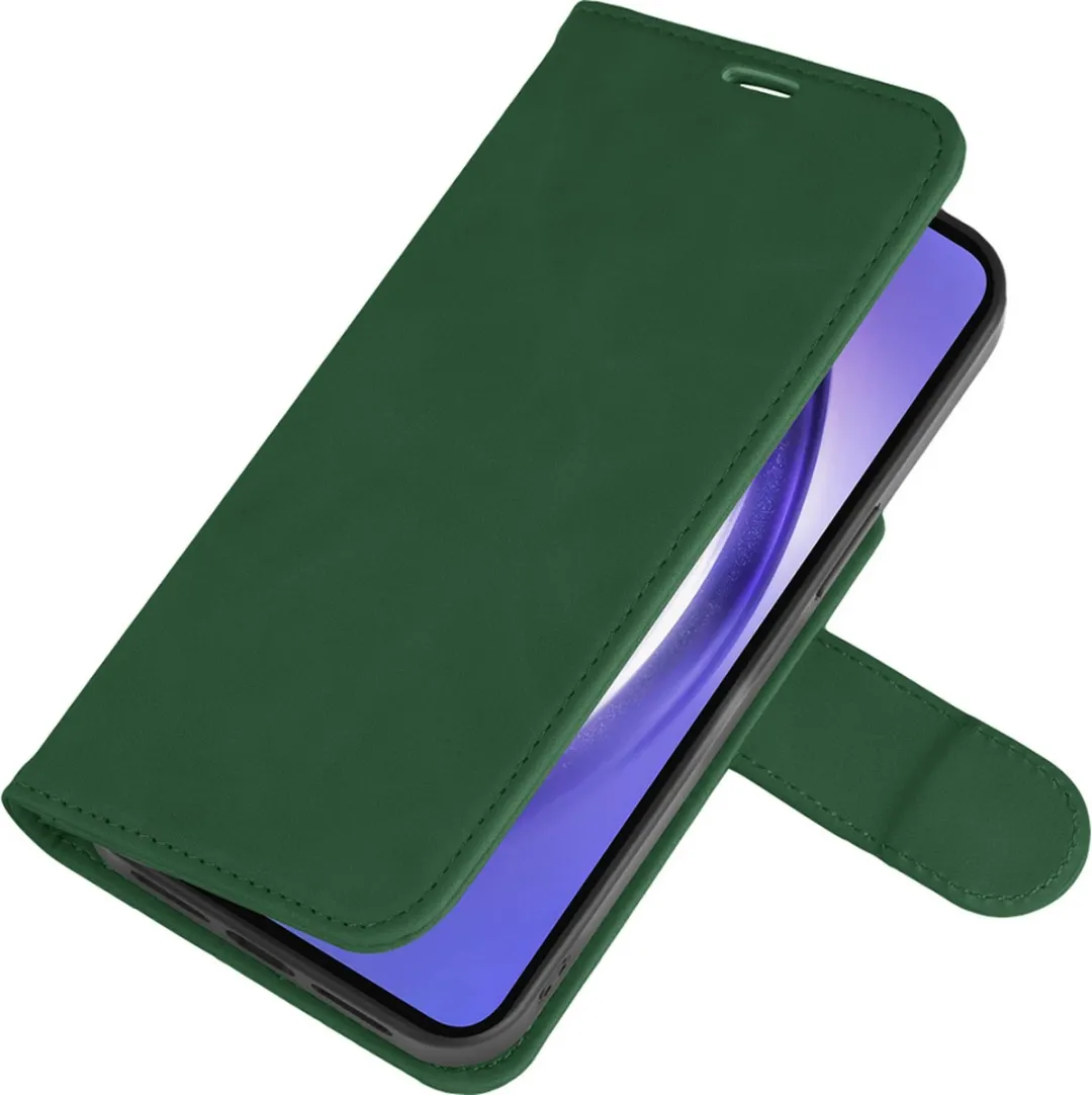Just in Case Bookcase Hoesje Samsung Galaxy A15 - Groen - 4 Pasjes