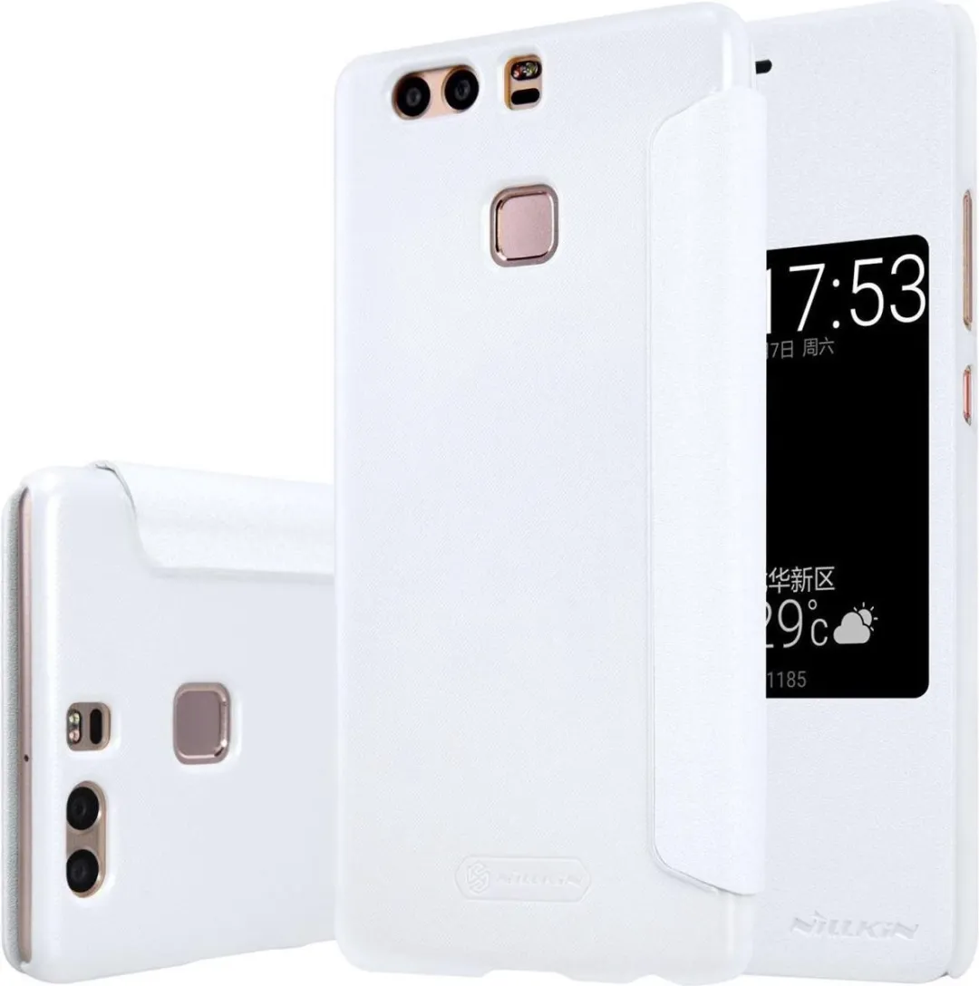 Nillkin Sparkle Series View Window Case Huawei P9 Wit