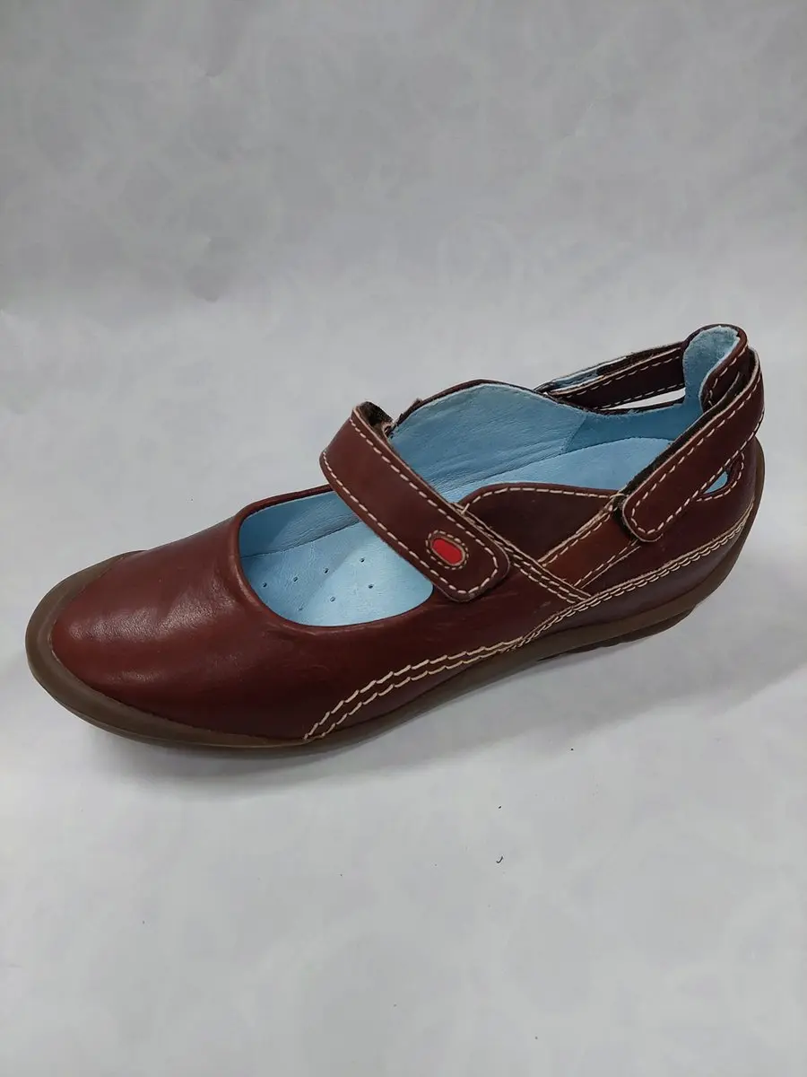 WOLKY 1460 / Moody / instappers met kliitenband / bruin / maat 36