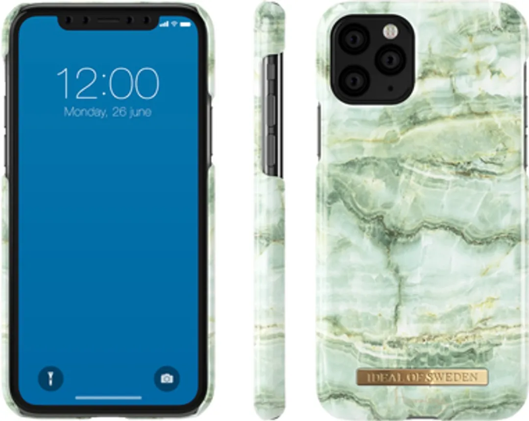 iDeal of Sweden iPhone 11 Pro Hoesje Mojito Marble - Groen - afbeelding 3 van 6