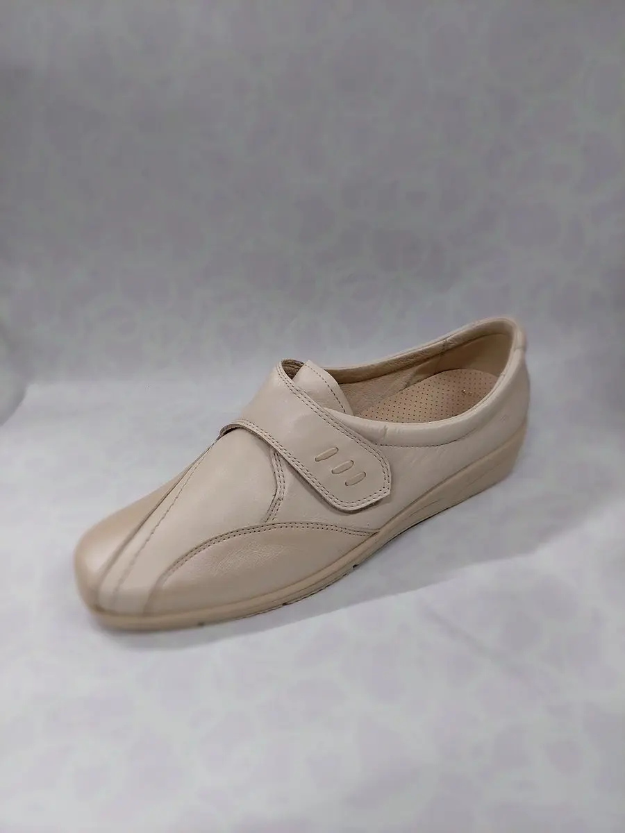 ROHDE 1185 / instappers met klittenband / beige / maat 41