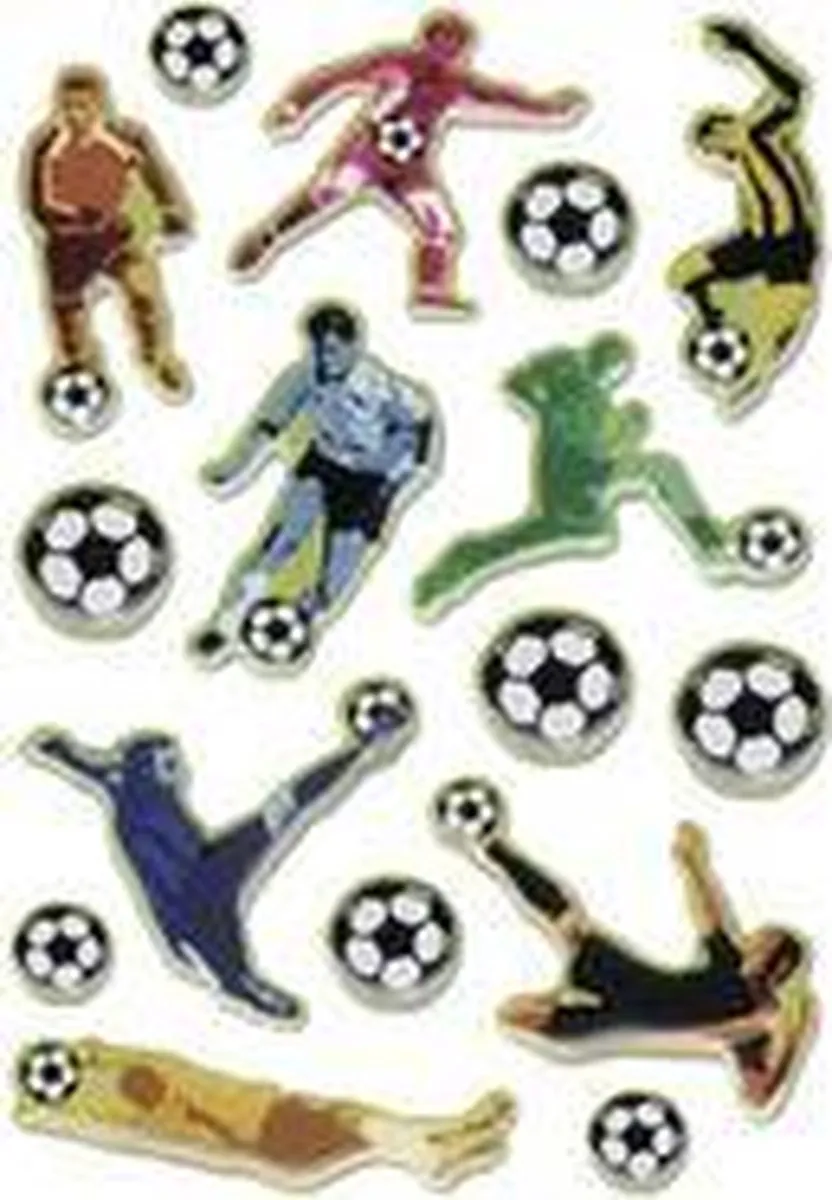 Herma 6251 Voetbalstickers - 15 Stuks - Gekleurd