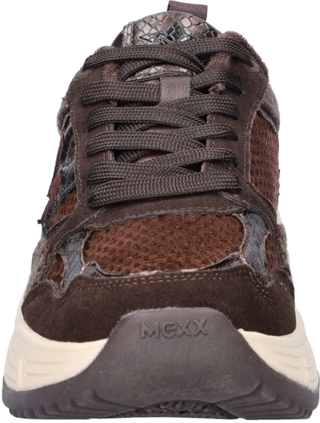 Mexx Vana Dames Sneaker - Bruin - Maat 40 - afbeelding 4 van 6