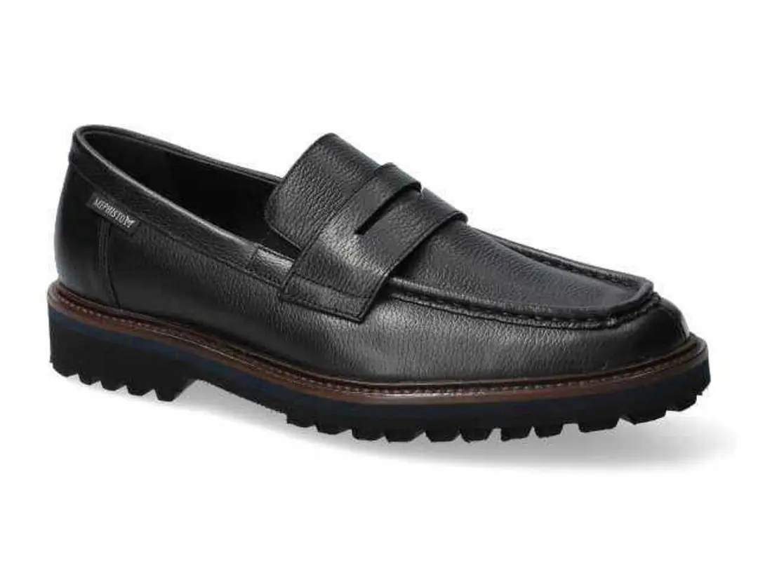 Mephisto heren instappers zwart maat 47