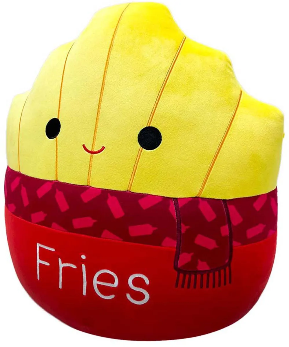 Squishmallows Floyd 40cm Pluche - Geel met Rode Sjaal