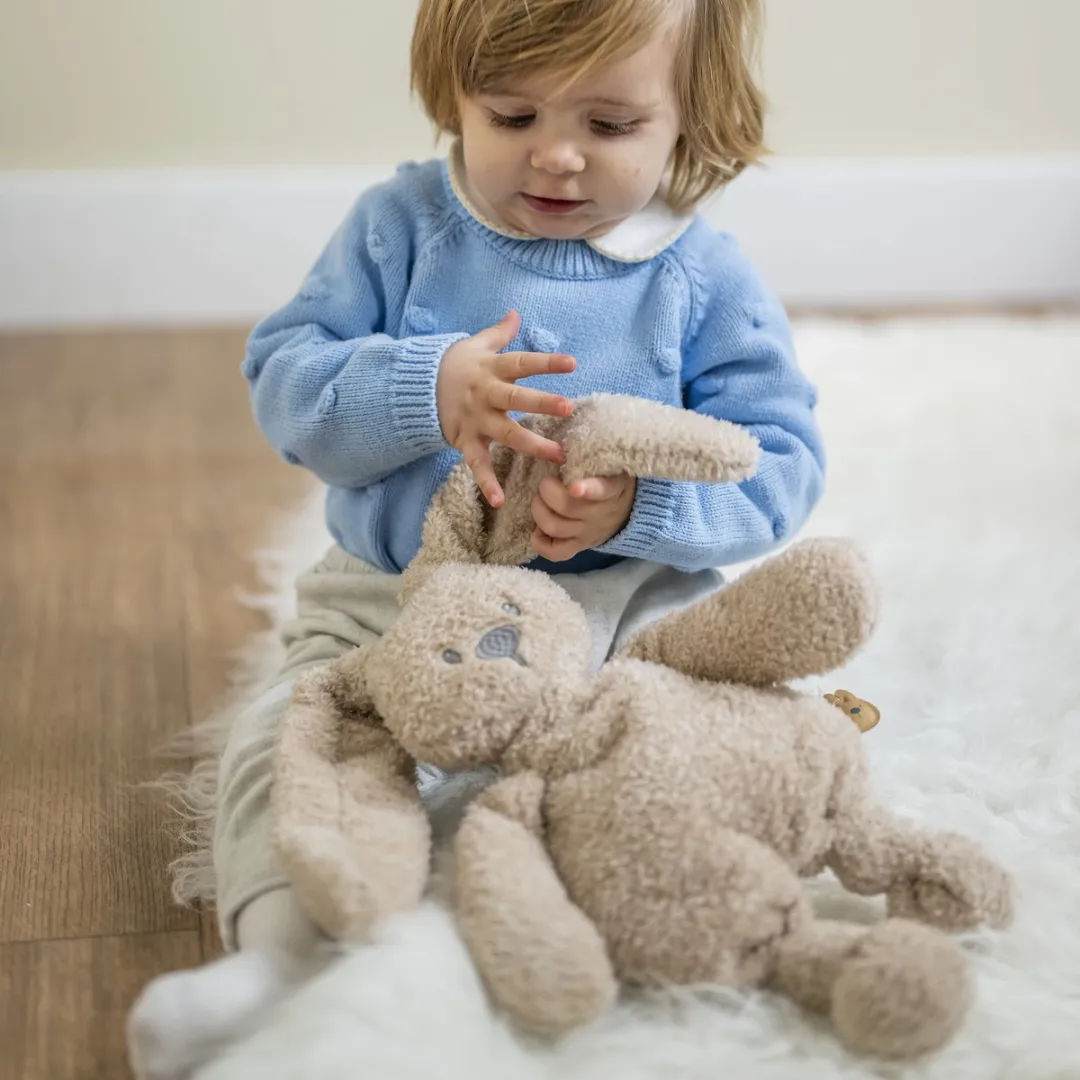 Nattou Lapidou Knuffel Konijn 30cm - Teddy Zand