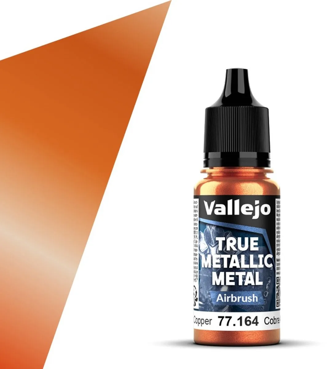 Vallejo Hobbyverf True Metallic Metal Airbrush Oud Koper 18ml