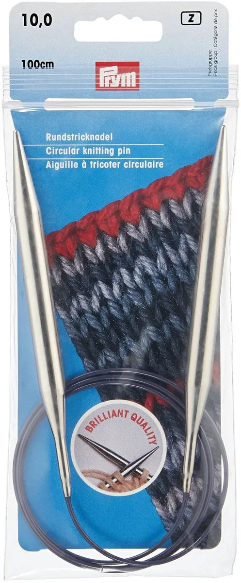 Prym Rondbreinaald 100cm - 10mm - Zilverkleurig