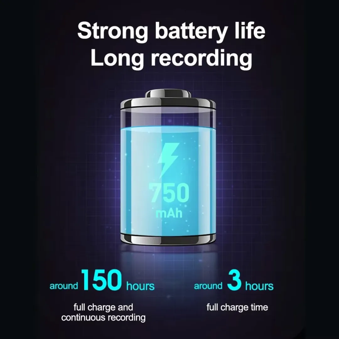 RedParrot Voice Recorder Bankpas Formaat 8GB - Zwart