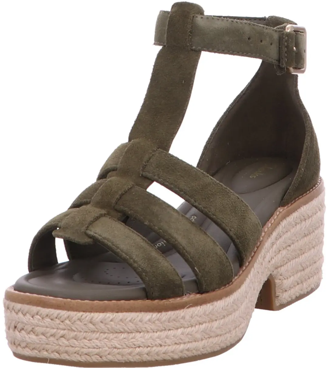 Clarks 261812534-05 dames sandalen olijfgroen maat 41