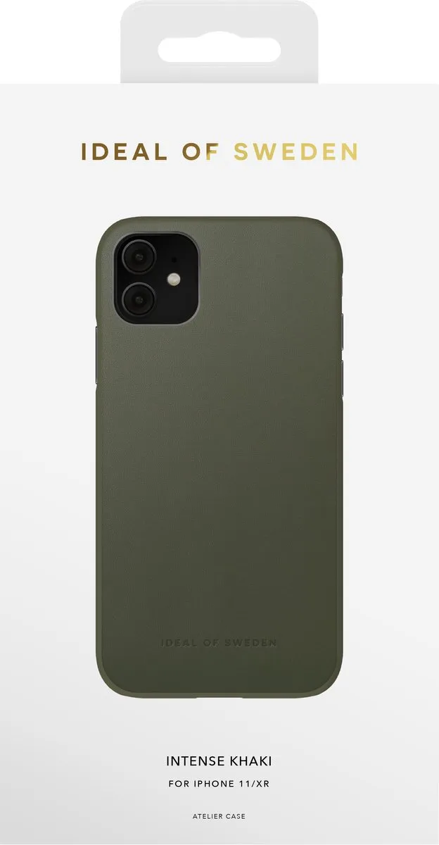 iDeal of Sweden Atelier Case iPhone 11/XR - Intense Khaki - afbeelding 6 van 6