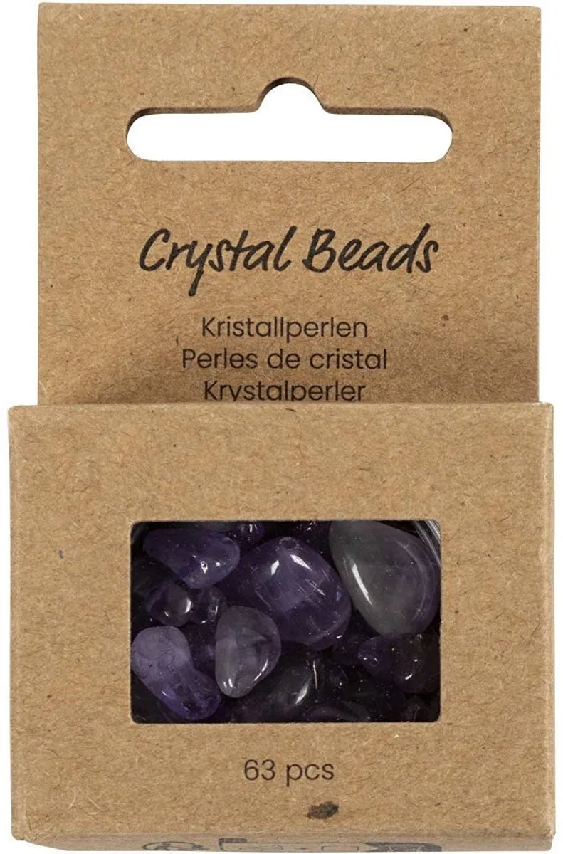 Creativ Company Kristallen Kralen Amethist - 63 Stuks