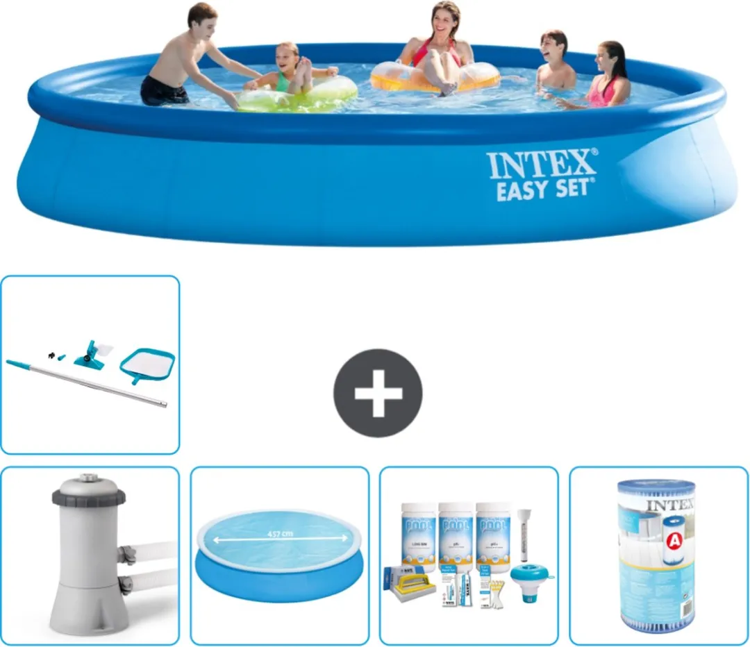 Intex Easy Set Zwembad 457x84cm - Blauw - 9792L