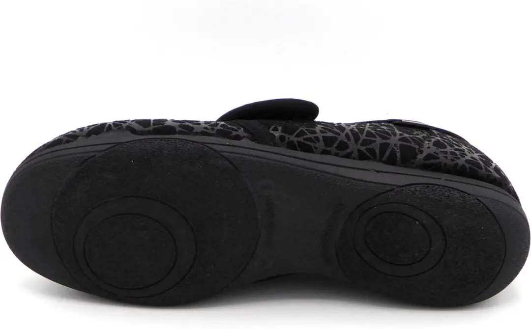 Q-Fit Medical Dames Pantoffel Geneve 2 - Zwart/Print - 37 - afbeelding 5 van 6