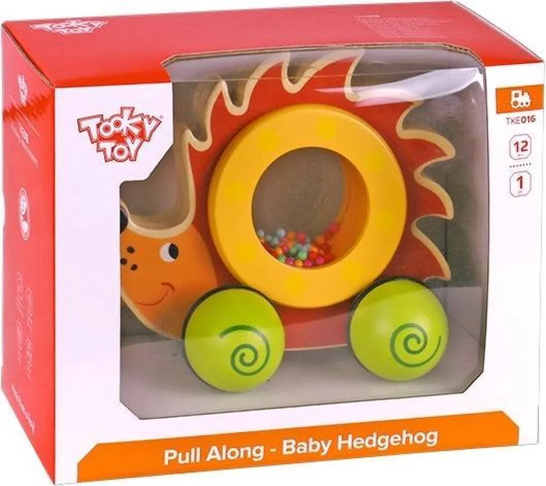 Tooky Toy Trekfiguur Egel Junior - 18x16cm Multicolor