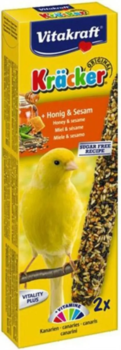 Vitakraft Kanariekracker 2-in-1 Honing Vogelsnack