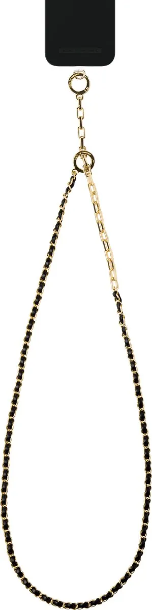 iDeal of Sweden Chain Strap Noir Gold Telefoonkoord