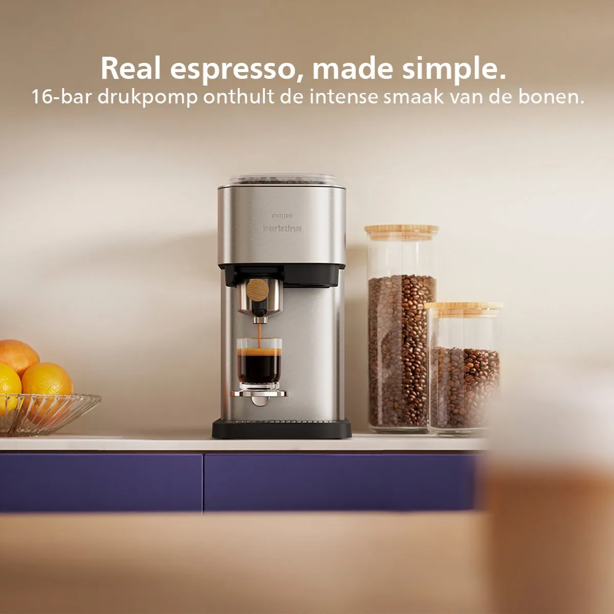 Philips Baristina Plus BAR500/00 Espressomachine - IJskoffie - Metaal