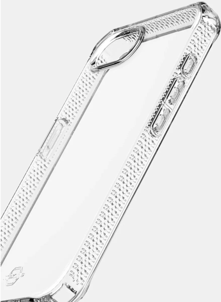 ITSKINS Doorzichtig Hoesje geschikt voor Apple iPhone 16e Telefoonhoesje Flexibel TPU | ITSKINS Level 2 SpectrumClear R Backcover Shockproof | Doorzichtig Telefoonhoesje iPhone 16e | Schokbestendig iPhone 16e Telefoonhoesje | Anti Shock Proof -