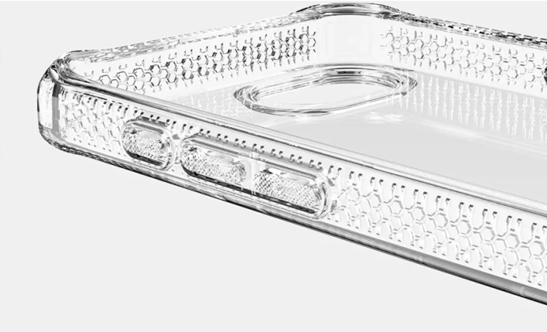 ITSKINS Doorzichtig Hoesje geschikt voor Apple iPhone 16e Telefoonhoesje Flexibel TPU | ITSKINS Level 2 SpectrumClear R Backcover Shockproof | Doorzichtig Telefoonhoesje iPhone 16e | Schokbestendig iPhone 16e Telefoonhoesje | Anti Shock Proof -