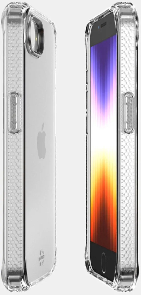 ITSKINS Doorzichtig Hoesje geschikt voor Apple iPhone 16e Telefoonhoesje Flexibel TPU | ITSKINS Level 2 SpectrumClear R Backcover Shockproof | Doorzichtig Telefoonhoesje iPhone 16e | Schokbestendig iPhone 16e Telefoonhoesje | Anti Shock Proof -