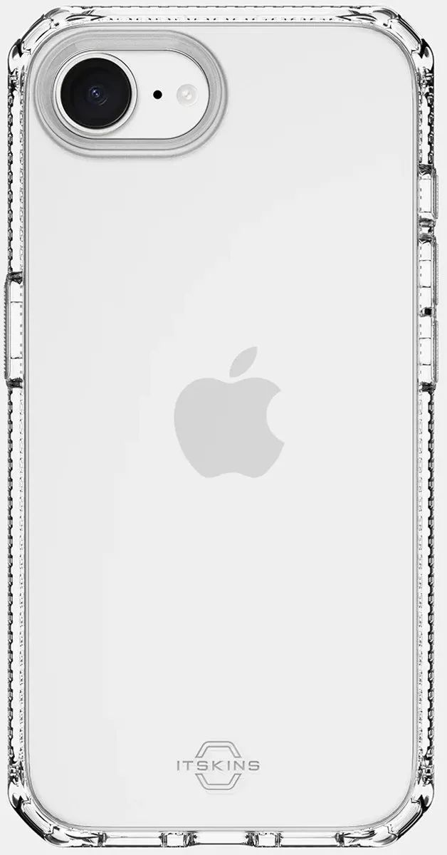 ITSKINS Doorzichtig Hoesje geschikt voor Apple iPhone 16e Telefoonhoesje Flexibel TPU | ITSKINS Level 2 SpectrumClear R Backcover Shockproof | Doorzichtig Telefoonhoesje iPhone 16e | Schokbestendig iPhone 16e Telefoonhoesje | Anti Shock Proof -