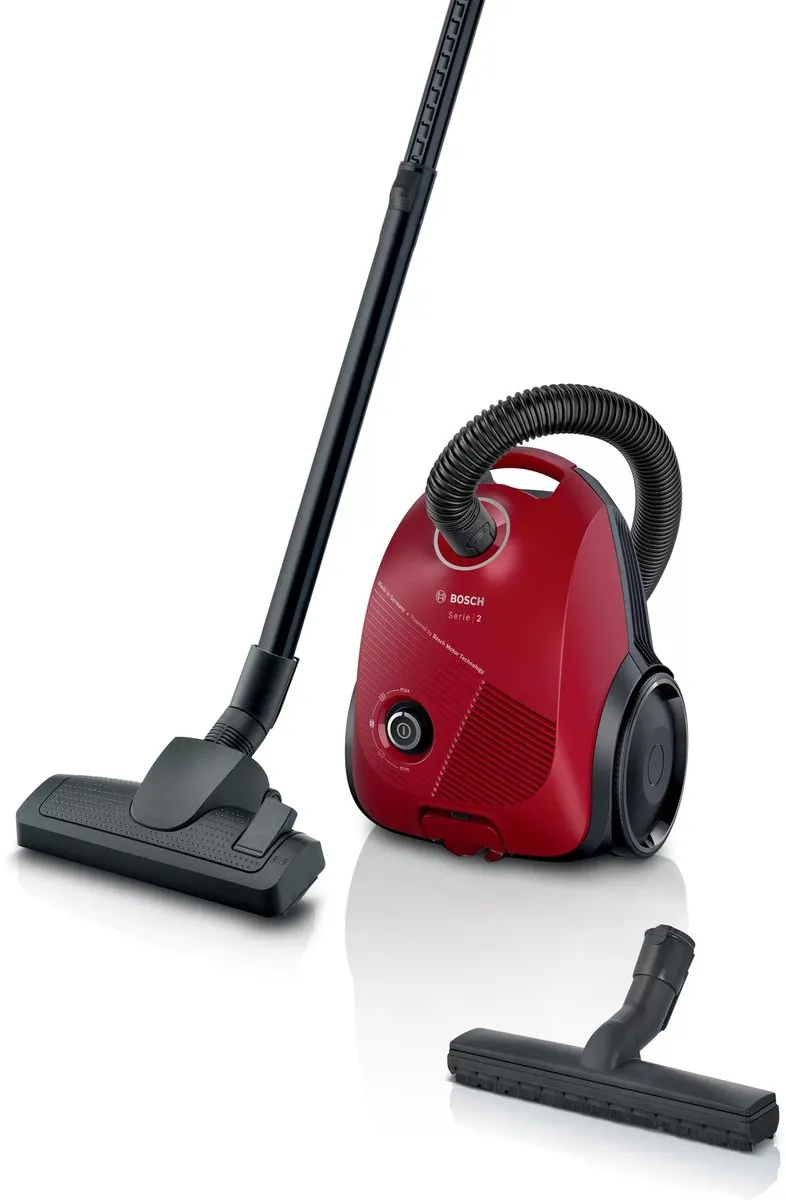Bosch BGBS2RD1H Serie 2 Stofzuiger met zak - Rood