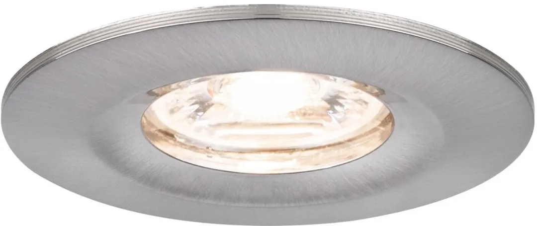 Paulmann Nova Mini Coin LED-inbouwlamp 4W 310lm 2700K - Ø65mm Staal geborsteld