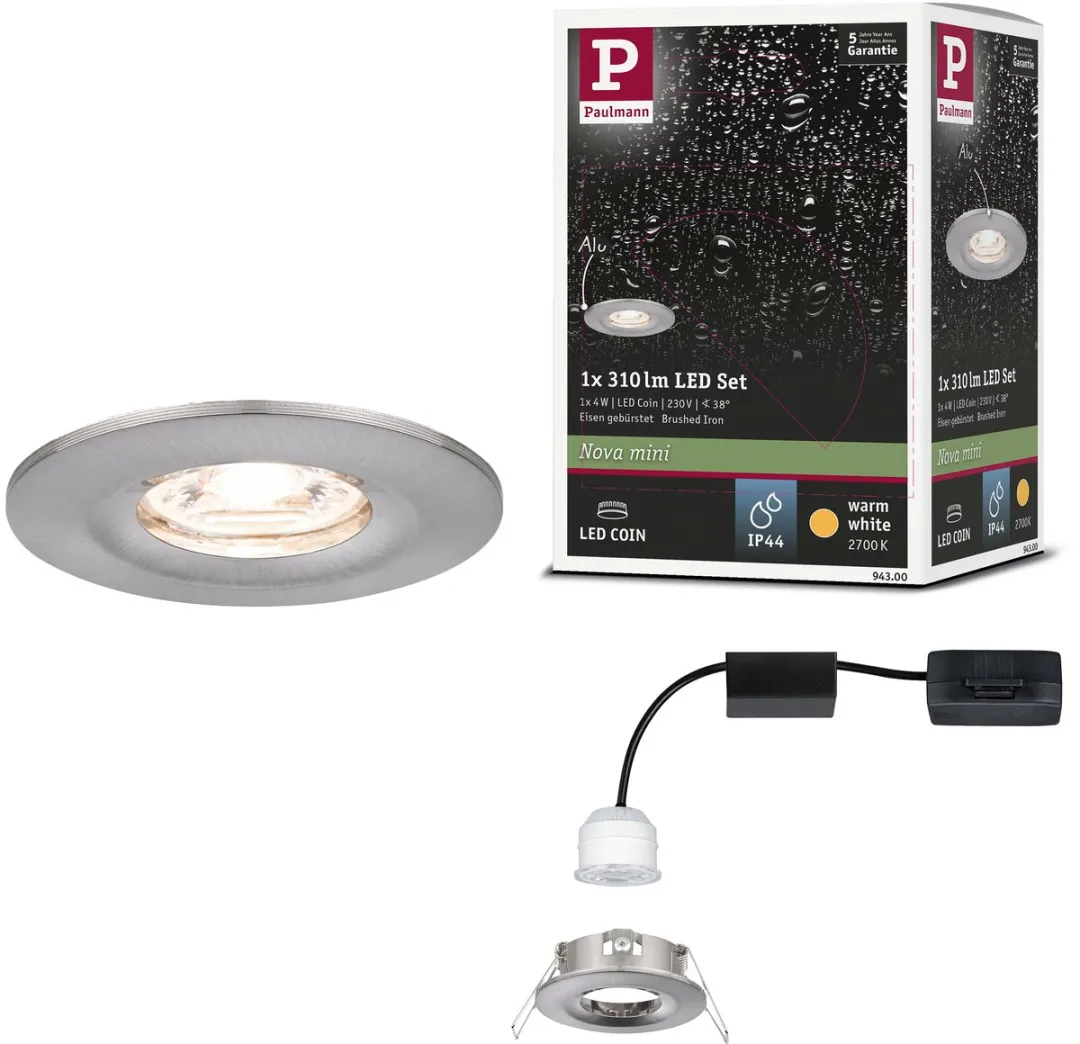 Paulmann Nova Mini Coin LED-inbouwlamp 4W 310lm 2700K