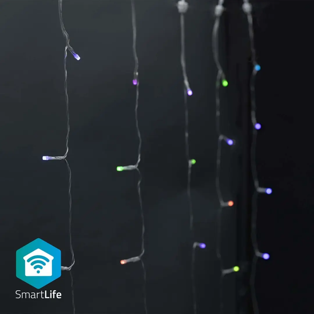 Nedis SmartLife Wi-Fi Gordijnverlichting 180 LED - RGB - afbeelding 6 van 6