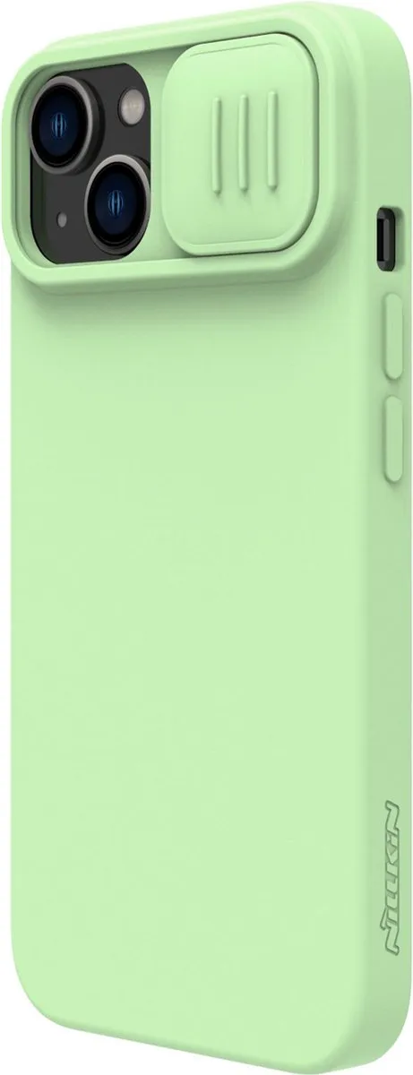 Nillkin CamShield Silicone Hoes iPhone 14 - Groen - afbeelding 3 van 6