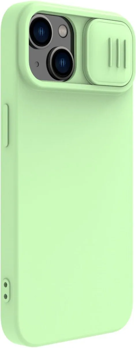 Nillkin CamShield Silicone Hoes iPhone 14 - Groen - afbeelding 6 van 6