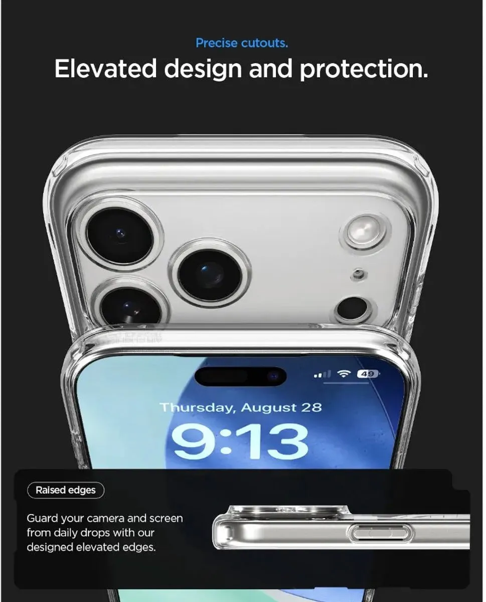Spigen Ultra Hybrid MagSafe Hoes iPhone 17 Pro - Zwart