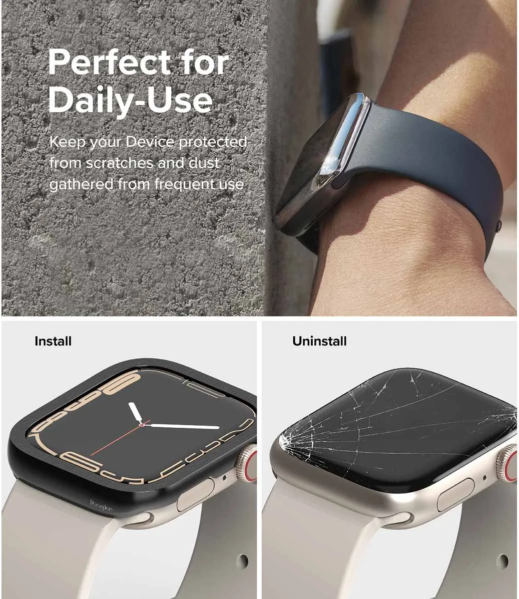 Ringke Bezel Styling Apple Watch Series 7/8/9 45mm - Zwart