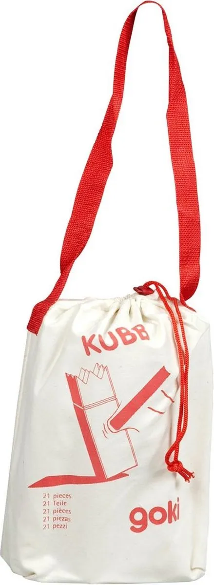Goki Kubb Vikingschaakspel - H25cm - Multikleur - afbeelding 6 van 6