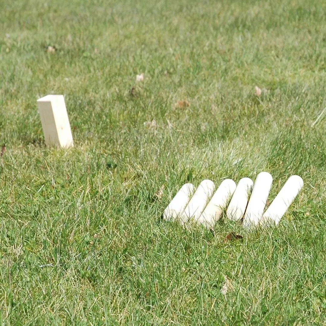 Goki Kubb Vikingschaakspel - H25cm - Multikleur