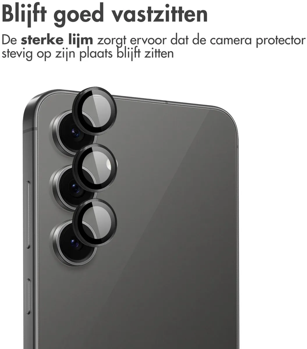 imoshiion Camera Lens Protector Samsung Galaxy S25 FE - 2 Stuks - Zwart