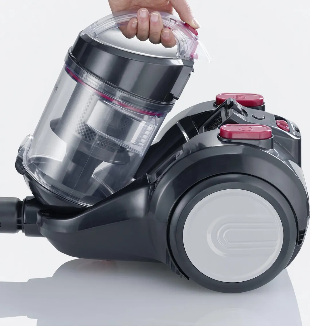 Severin CY7089 Stofzuiger 750W - Zwart/Rood