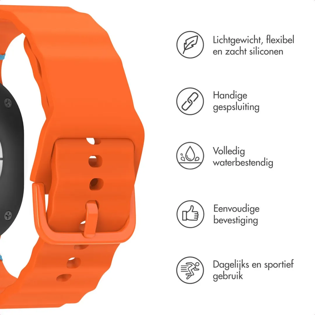 Imoshion Wave Siliconenband - Samsung Galaxy Watch 8 - Oranje