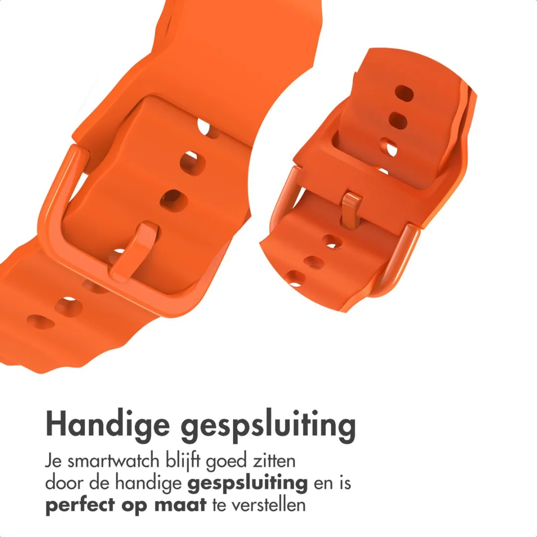 Imoshion Wave Siliconenband - Samsung Galaxy Watch 8 - Oranje