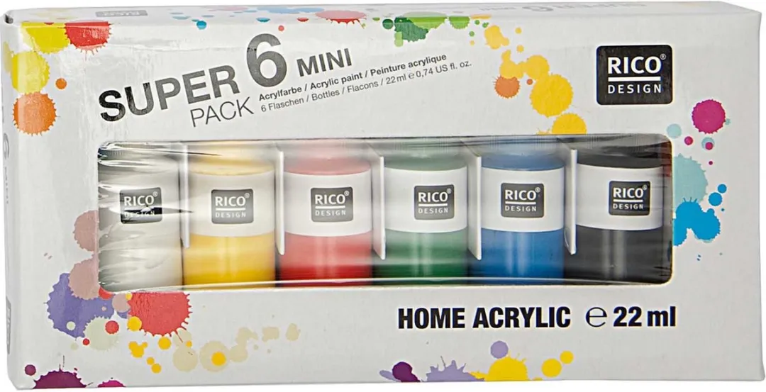 Rico Design Acrylverf Super 6 Pack Mini