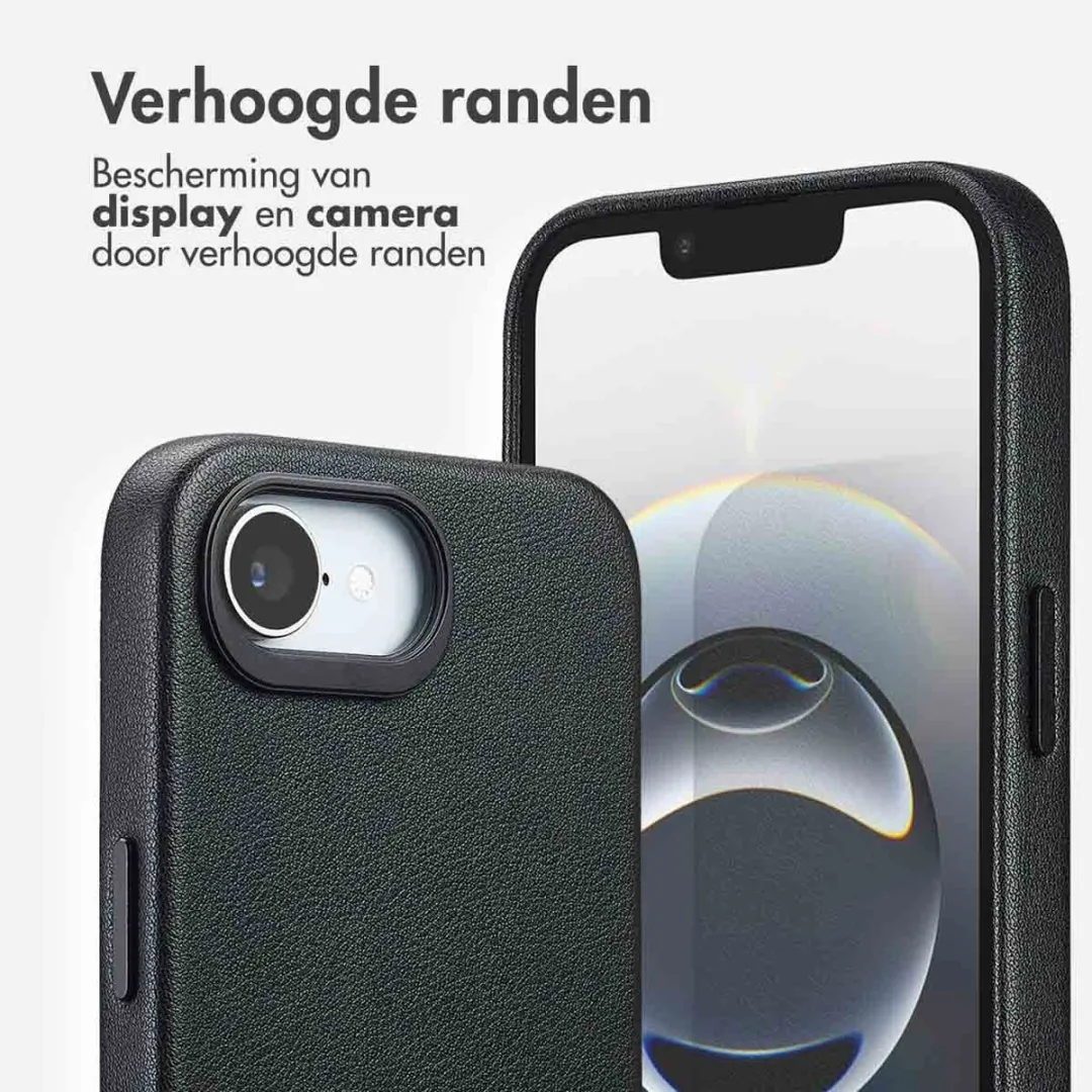 Accezz iPhone 16e Hoesje MagSafe - Black - 2 Pasjes