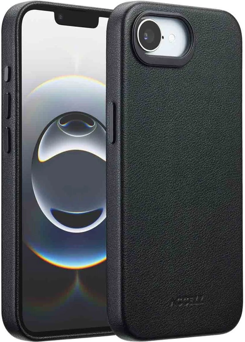 Accezz iPhone 16e Hoesje MagSafe - Black - 2 Pasjes