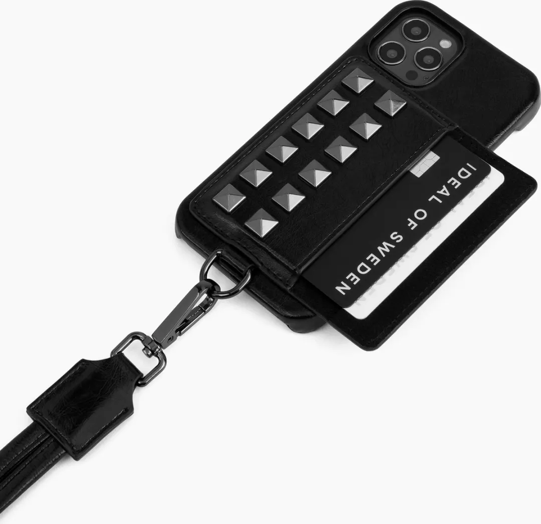 iDeal of Sweden iPhone 12 Pro Max Necklace Case Dawn Black Studs