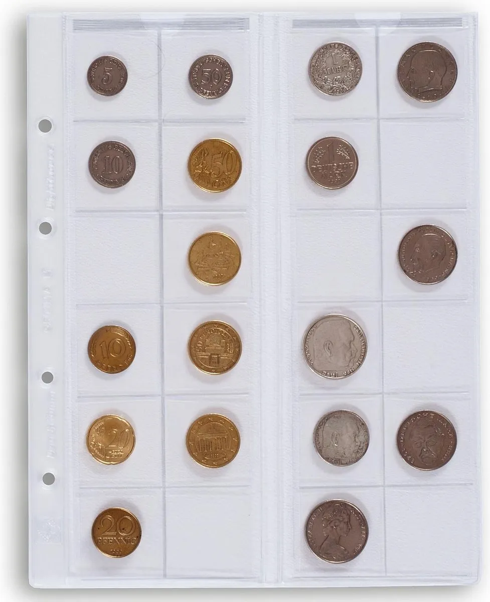 Leuchtturm Optima Bladen 24 Vakken - 5 Stuks - Transparant