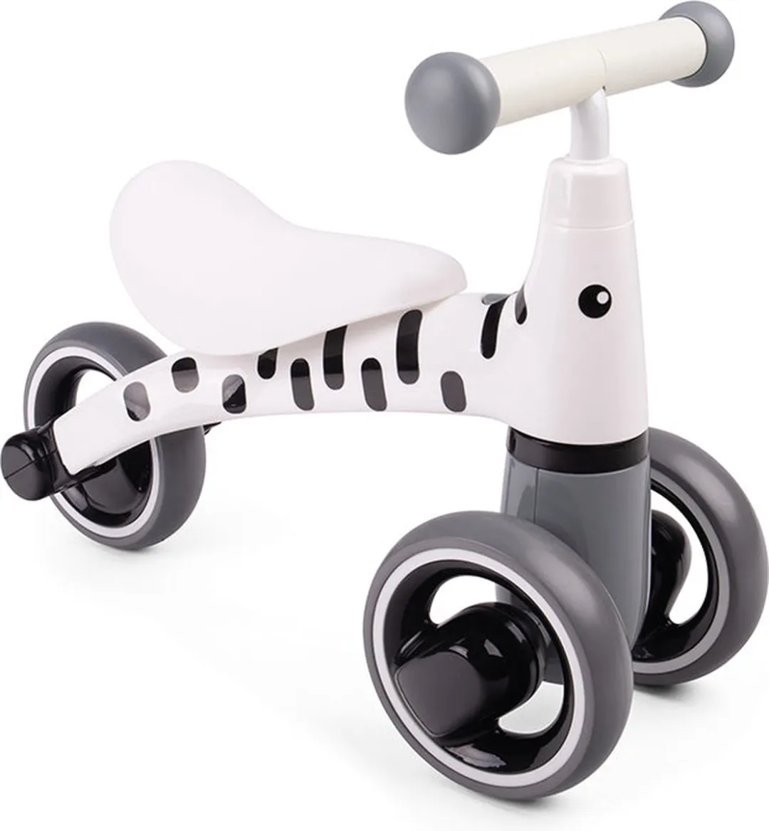 BIGJIGS Didicar Diditrike Zebra - 4 Wielen - Multikleur