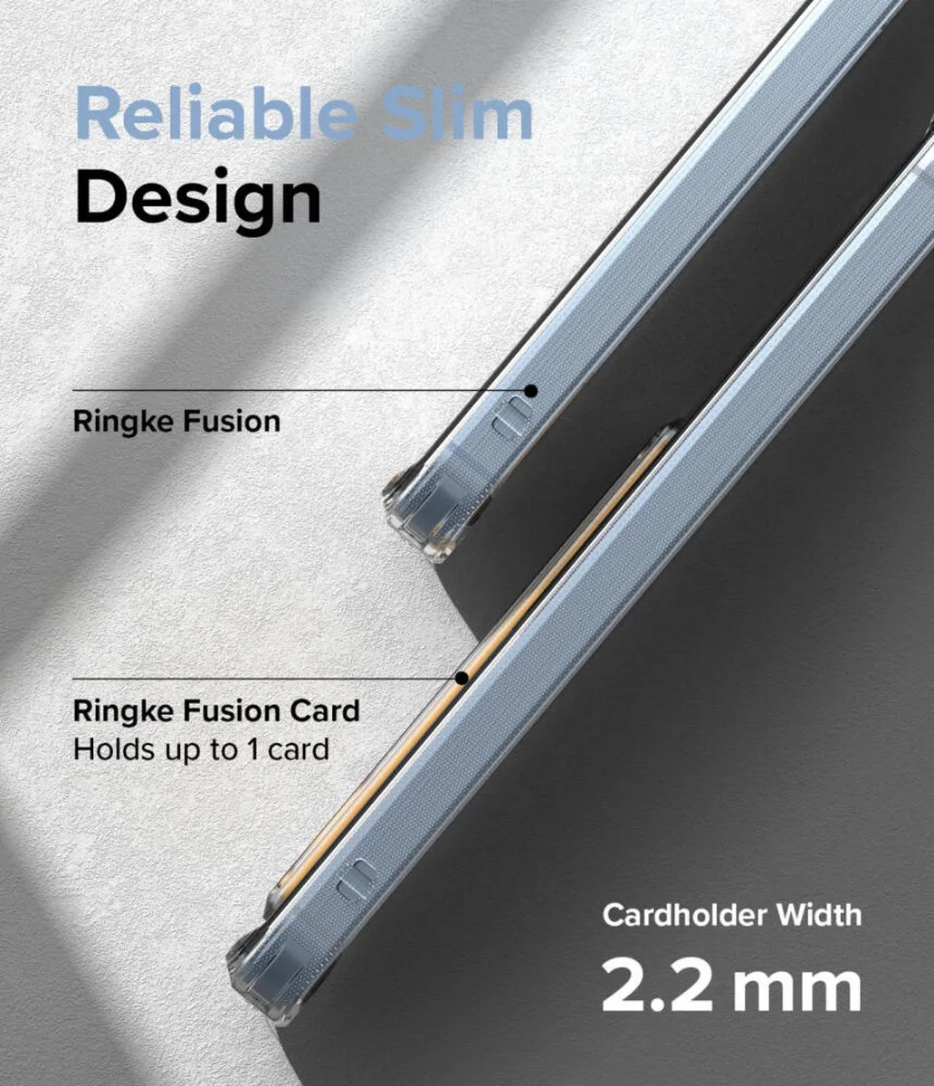 Ringke Fusion Card Hoesje Samsung Galaxy A55 - Transparant