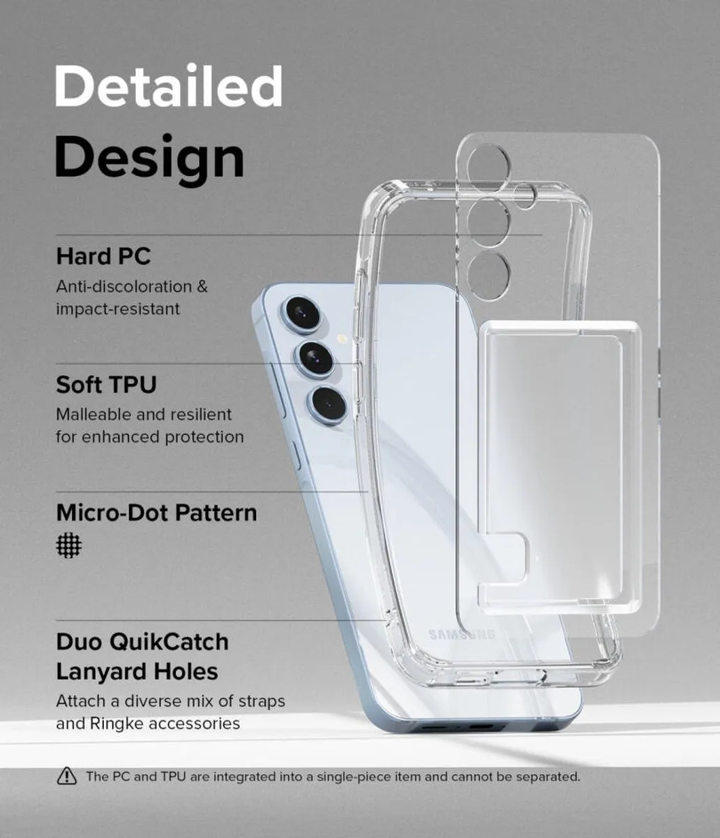 Ringke Fusion Card Hoesje Samsung Galaxy A55 - Transparant - afbeelding 6 van 6
