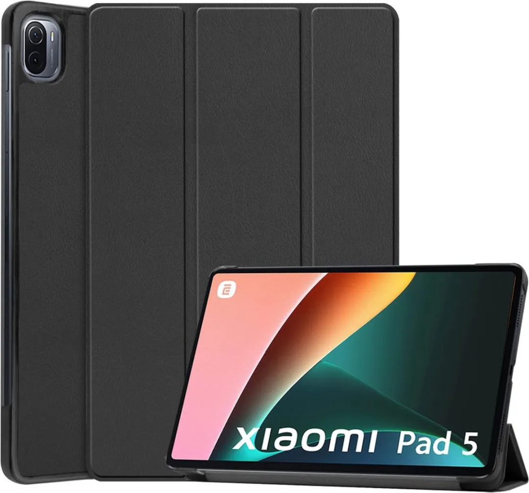 Just in Case Xiaomi Pad 5 Bookcase Hoesje - Effen Zwart