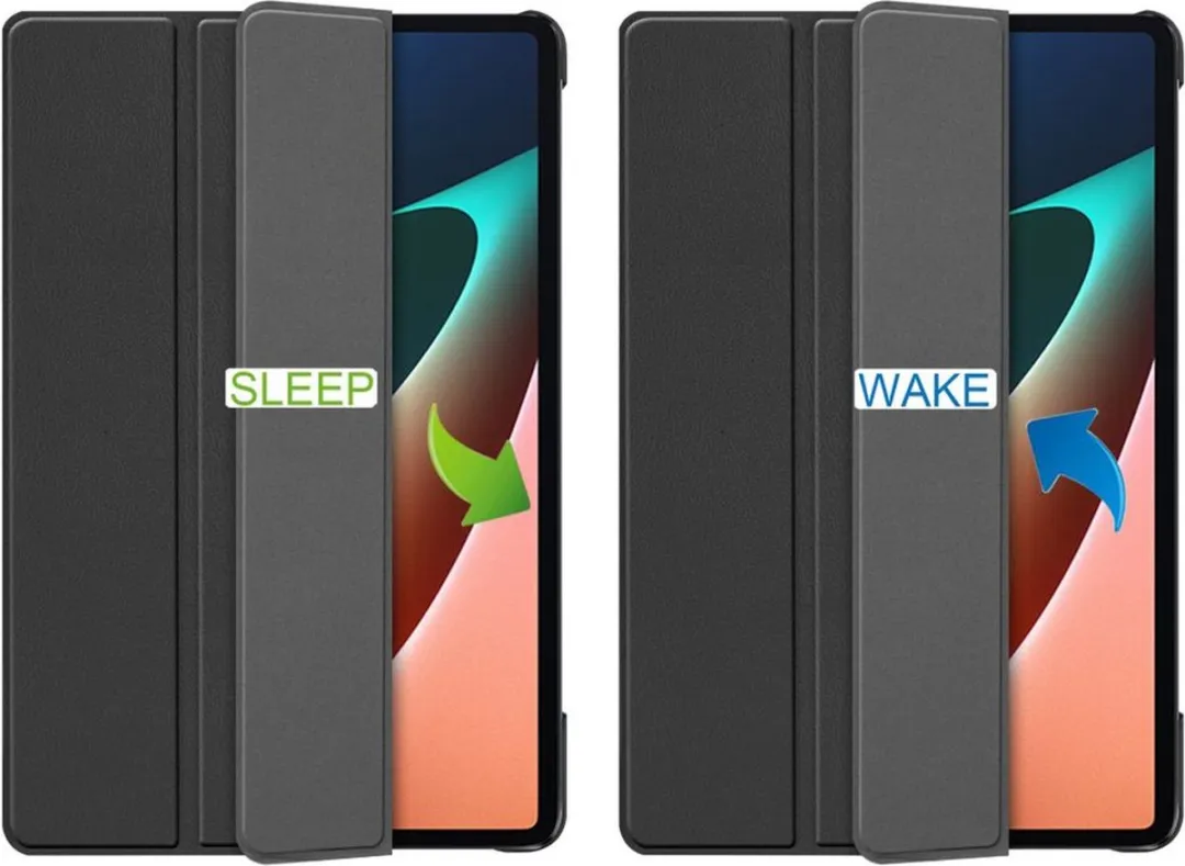 Just in Case Xiaomi Pad 5 Bookcase Hoesje - Effen Zwart